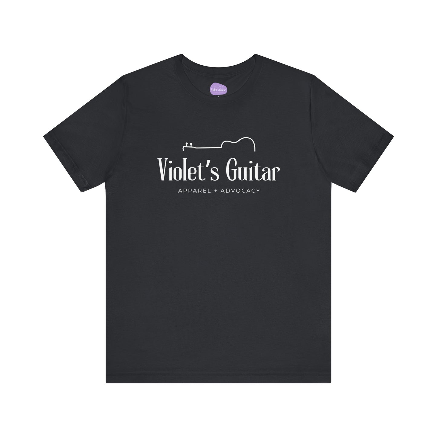 Finished half guitar logo