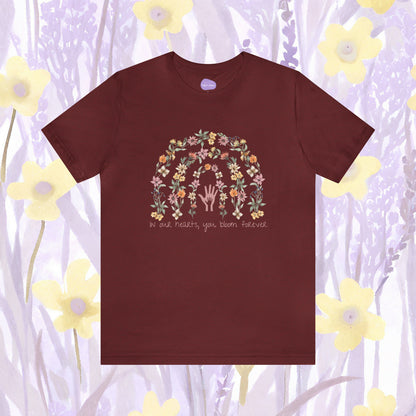 Floral Embrace: Everlasting Memory Tee