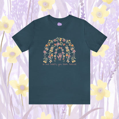 Floral Embrace: Everlasting Memory Tee