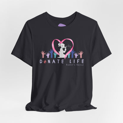 "Donate Life" Inspiring T-Shirt with Heartfelt Graphic Design