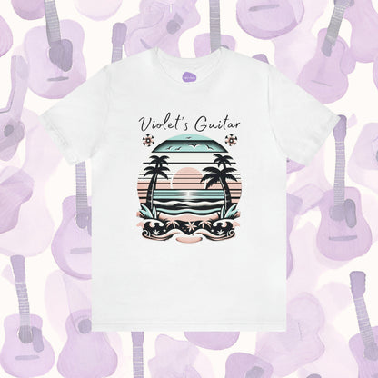 Tropical Escape: 'Violet's Guitar' Brand Tee