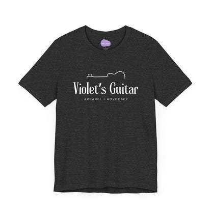 Finished half guitar logo