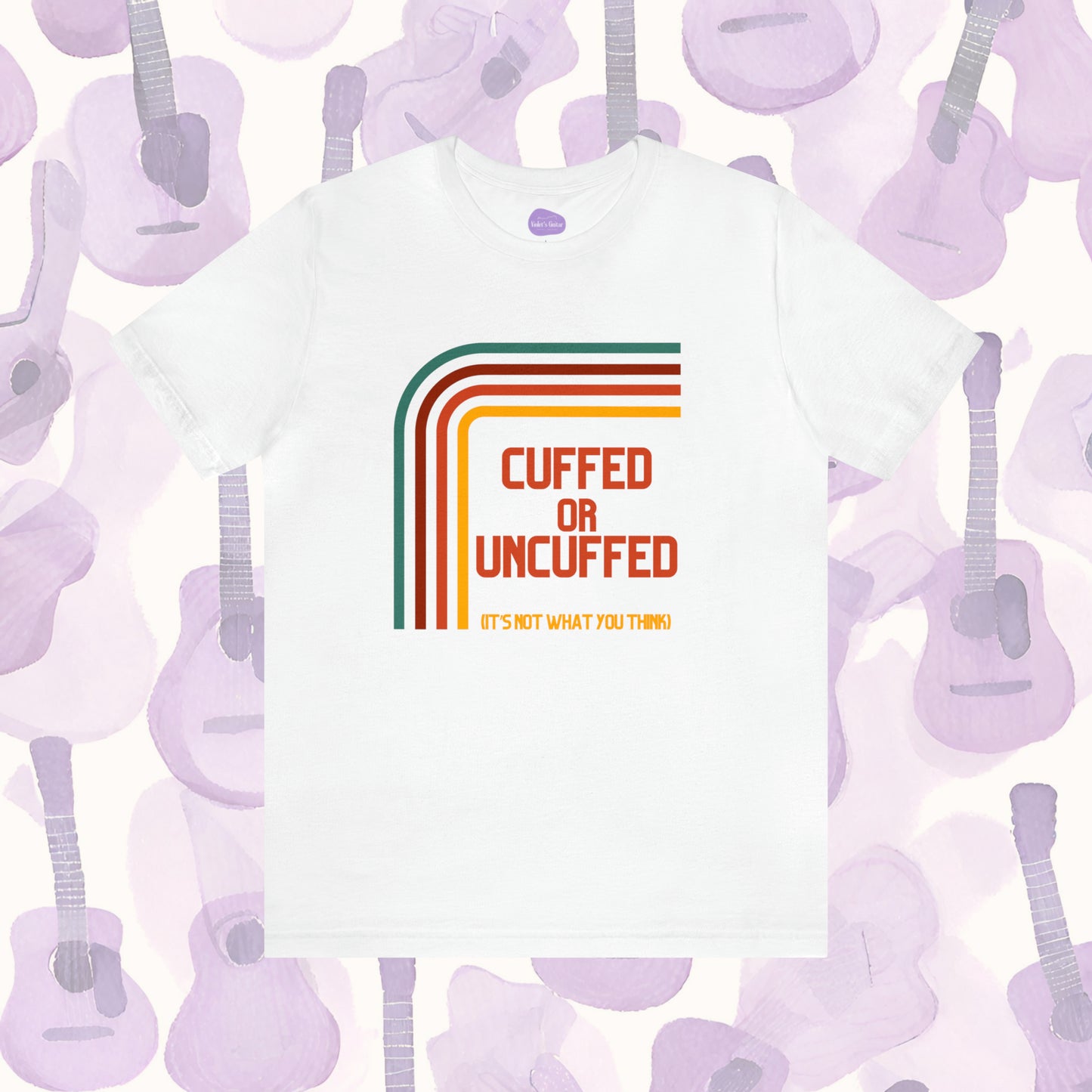 Cheeky Comfort for Trach Moms: 'Cuffed or Uncuffed' Retro Tshirt