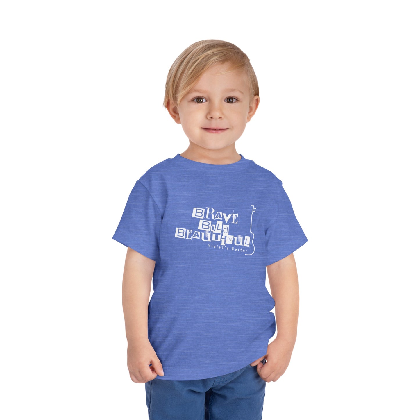 Toddler "Brave, Bold & Beautiful" Guitar Tee