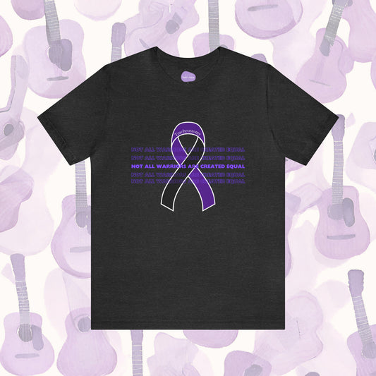 Championing Unique Battles: 'Not All Warriors Are Created Equal' Tracheostomy Ribbon Tee