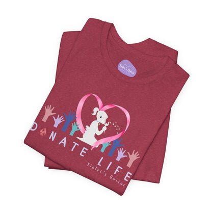 "Donate Life" Inspiring T-Shirt with Heartfelt Graphic Design