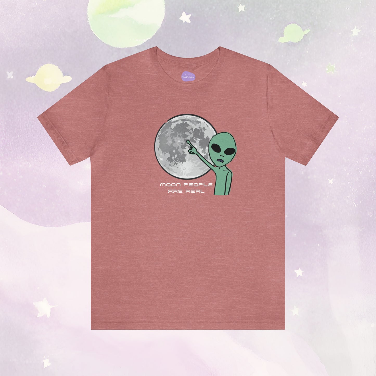 Lunar Whimsey: 'Moon People are Real' Tee