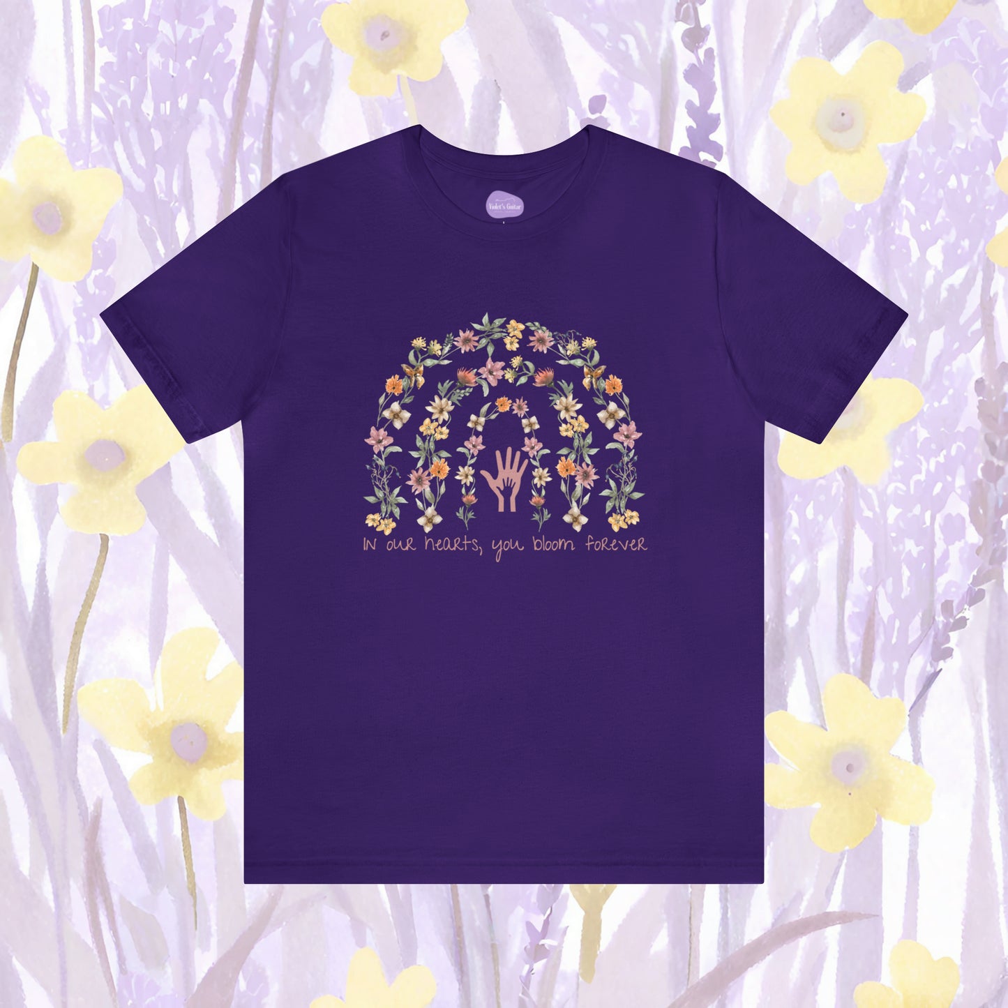 Floral Embrace: Everlasting Memory Tee