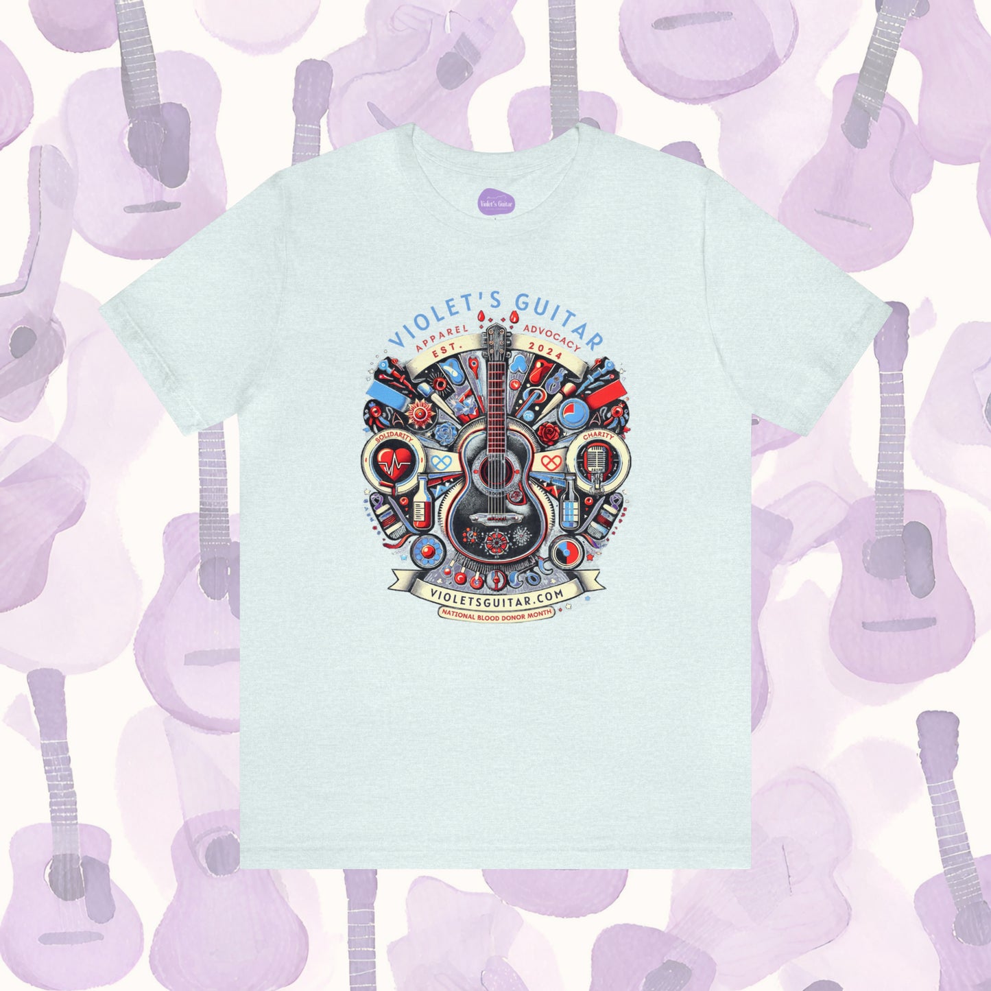 Violet's Guitar Commemorative Launch Tee