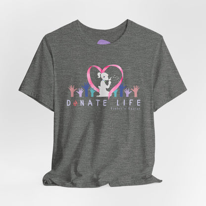 "Donate Life" Inspiring T-Shirt with Heartfelt Graphic Design