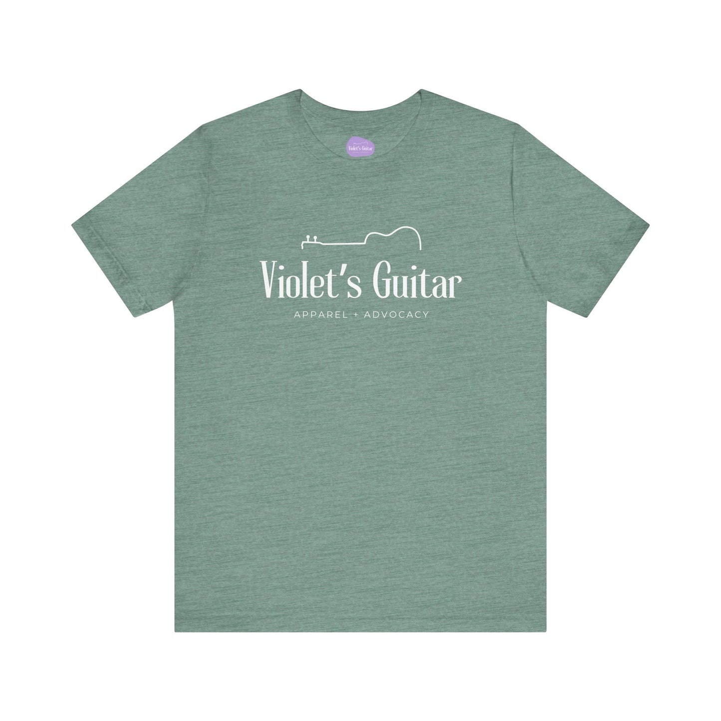 Finished half guitar logo