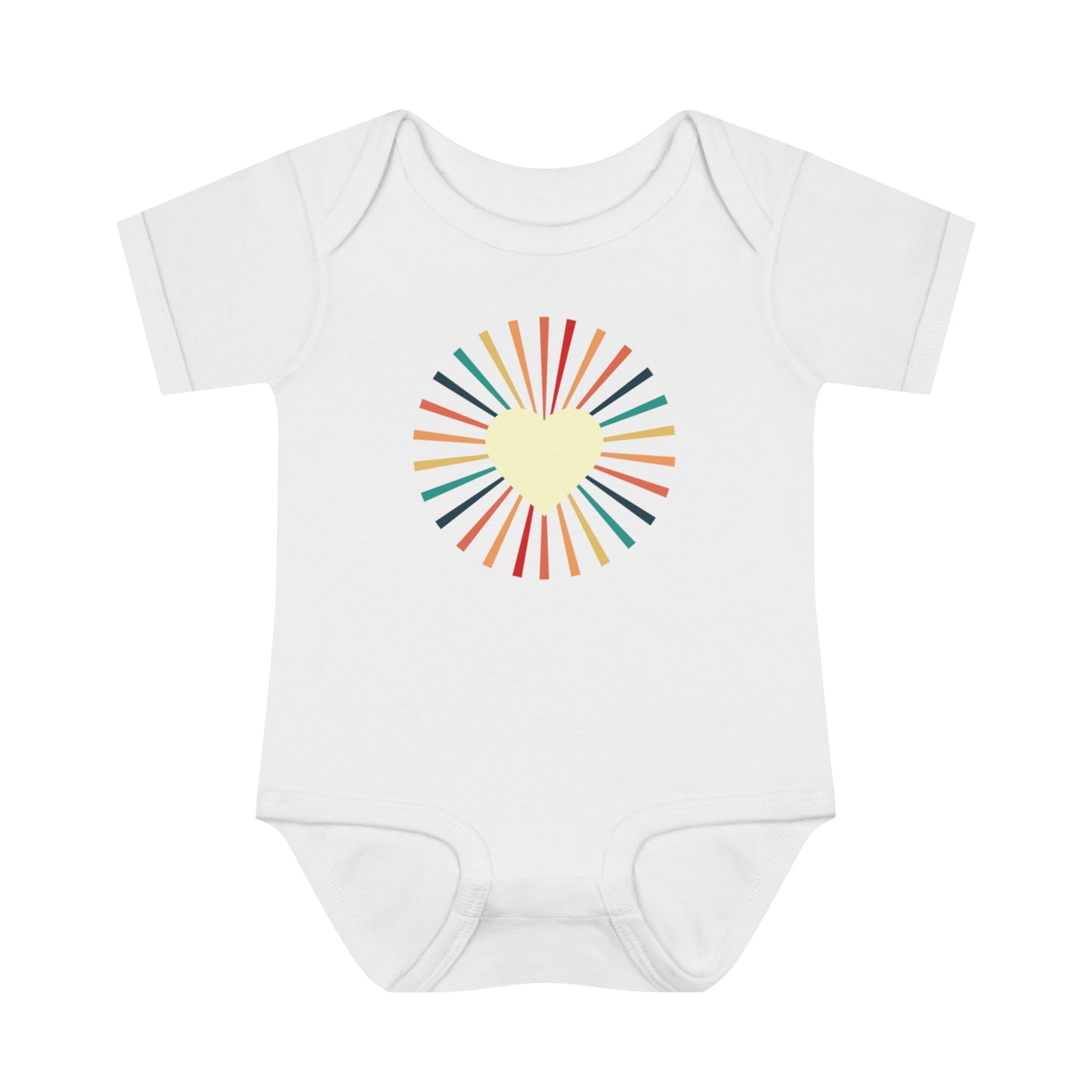 Tiny Heartbeats: 'Heart of the Sun' Retro Onesie