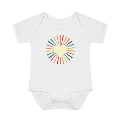 Tiny Heartbeats: 'Heart of the Sun' Retro Onesie