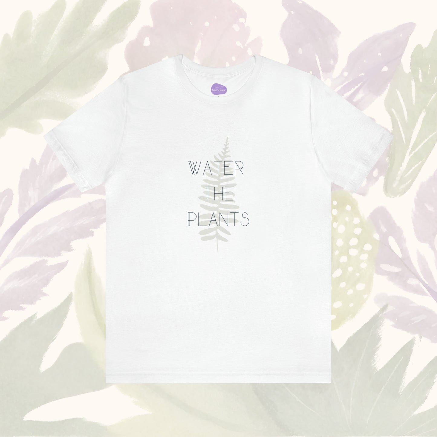 Green Thumb Essential: 'Water the Plants' Simple T-Shirt