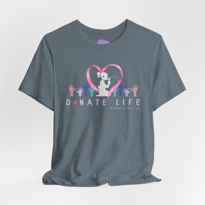 "Donate Life" Inspiring T-Shirt with Heartfelt Graphic Design