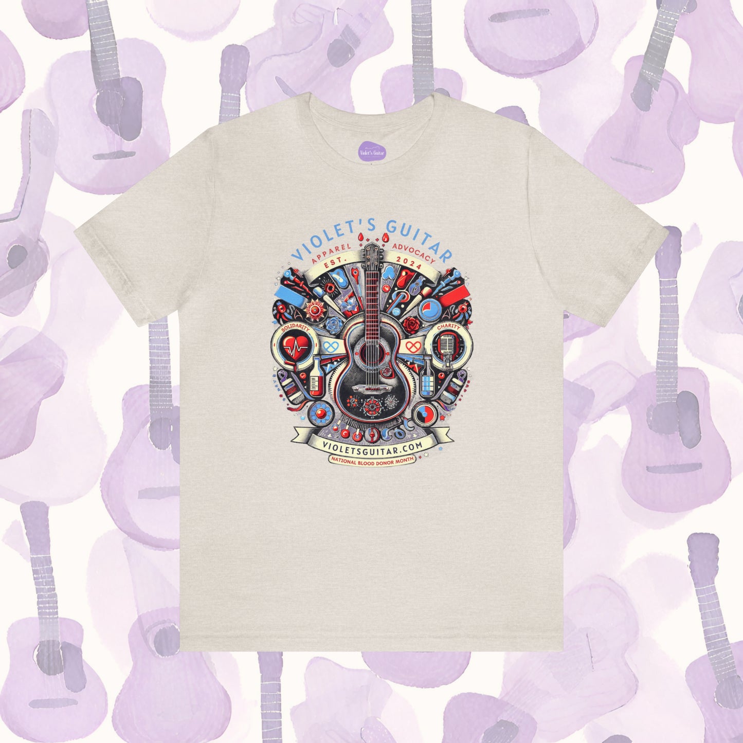 Violet's Guitar Commemorative Launch Tee