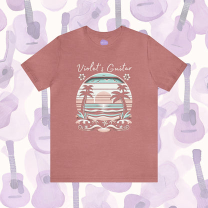 Tropical Escape: 'Violet's Guitar' Brand Tee