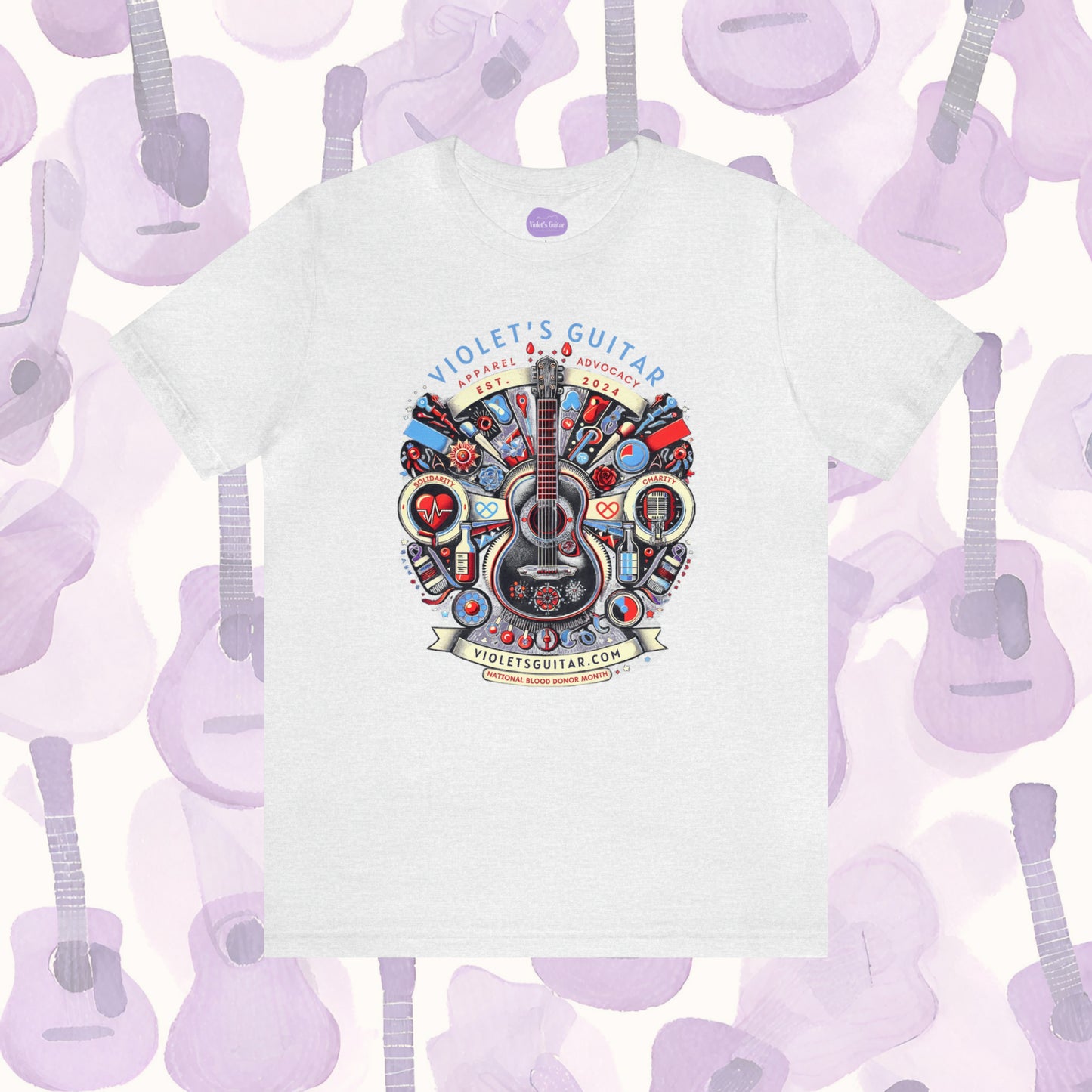 Violet's Guitar Commemorative Launch Tee