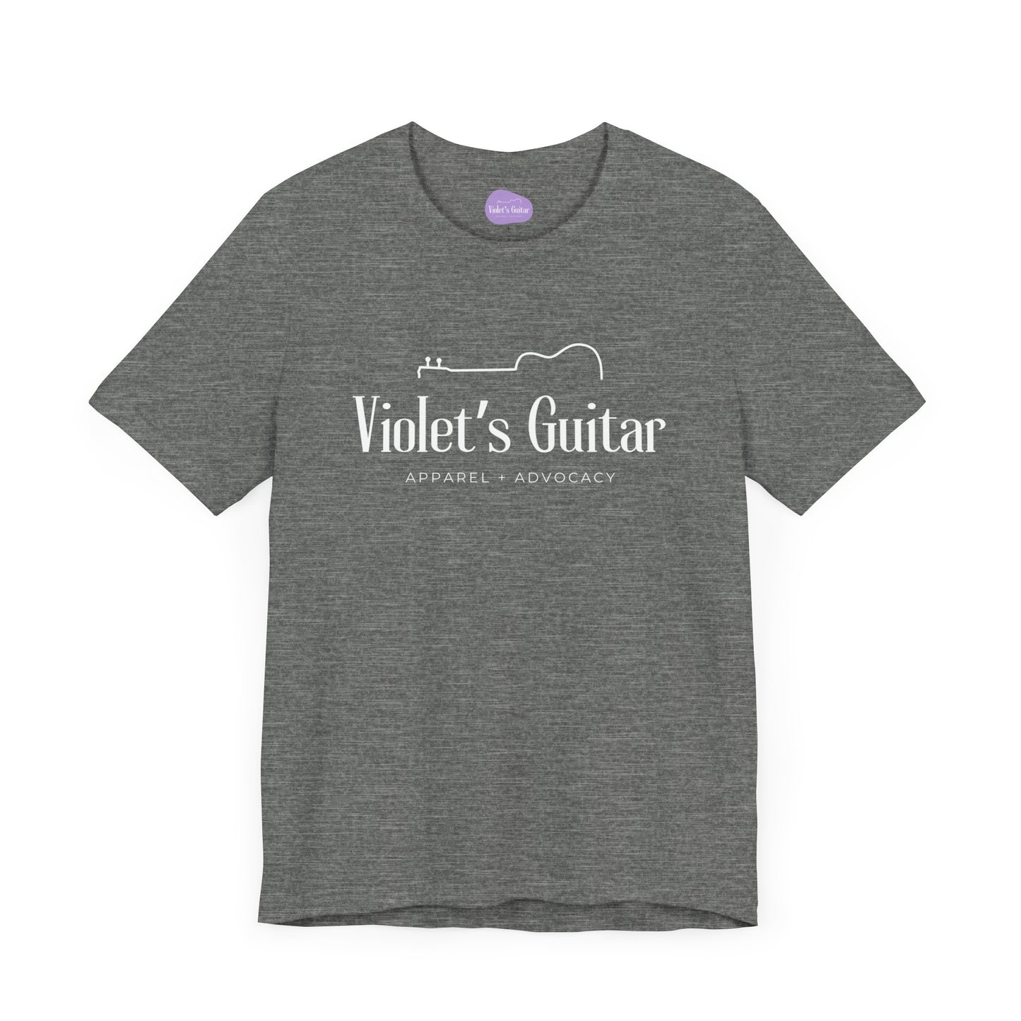 Finished half guitar logo