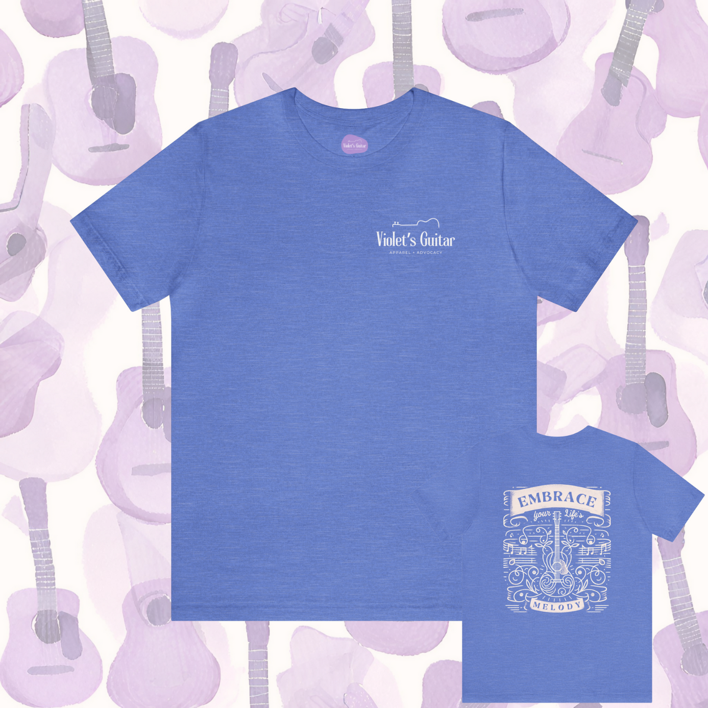 Embrace Your Life's Melody - Violet's Guitar Brand Tee