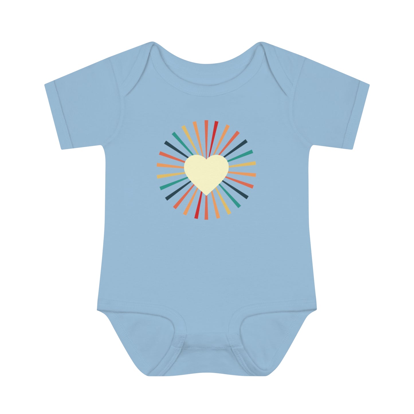 Tiny Heartbeats: 'Heart of the Sun' Retro Onesie