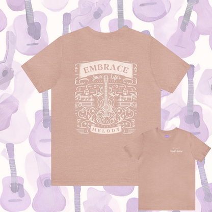 Embrace Your Life's Melody - Violet's Guitar Brand Tee