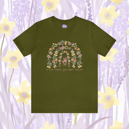 Floral Embrace: Everlasting Memory Tee