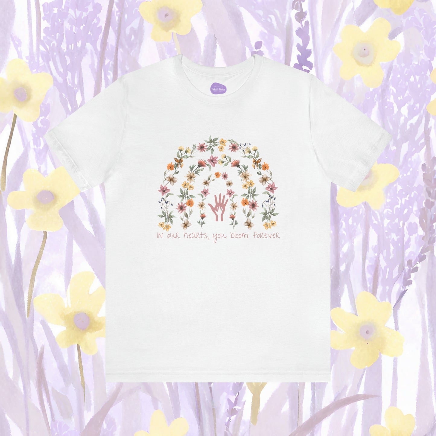 Floral Embrace: Everlasting Memory Tee