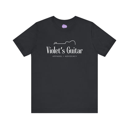 Finished half guitar logo