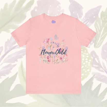 Blossom in Style: Flower Child Delicate T-Shirt