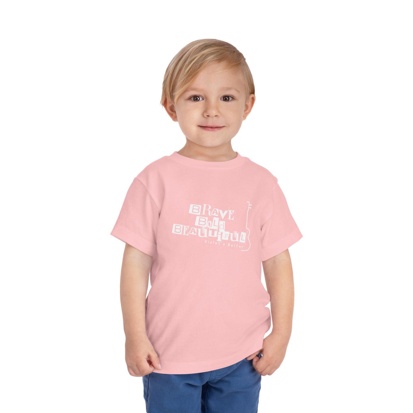 Toddler "Brave, Bold & Beautiful" Guitar Tee