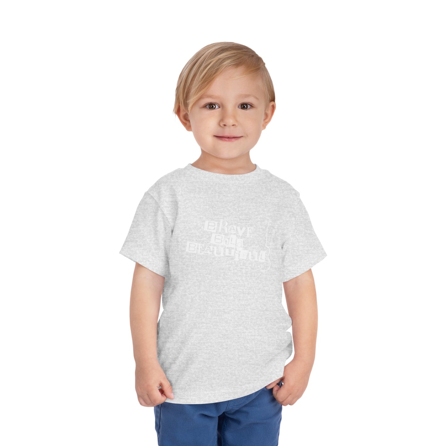 Toddler "Brave, Bold & Beautiful" Guitar Tee