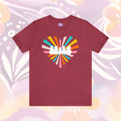 Winter Cheer: "Retro Snowmies" Radiant T-shirt