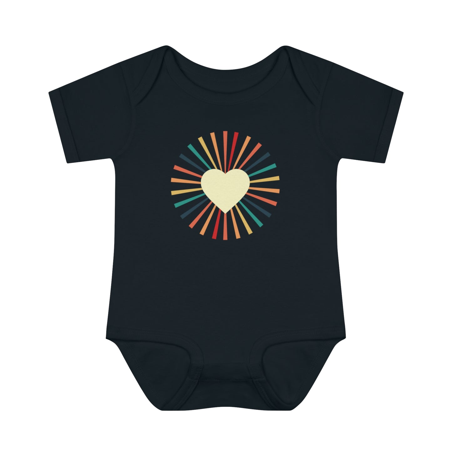 Tiny Heartbeats: 'Heart of the Sun' Retro Onesie