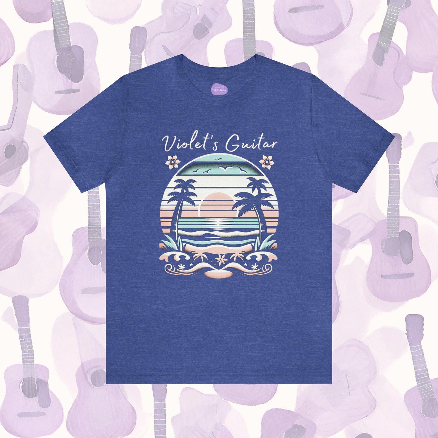 Tropical Escape: 'Violet's Guitar' Brand Tee