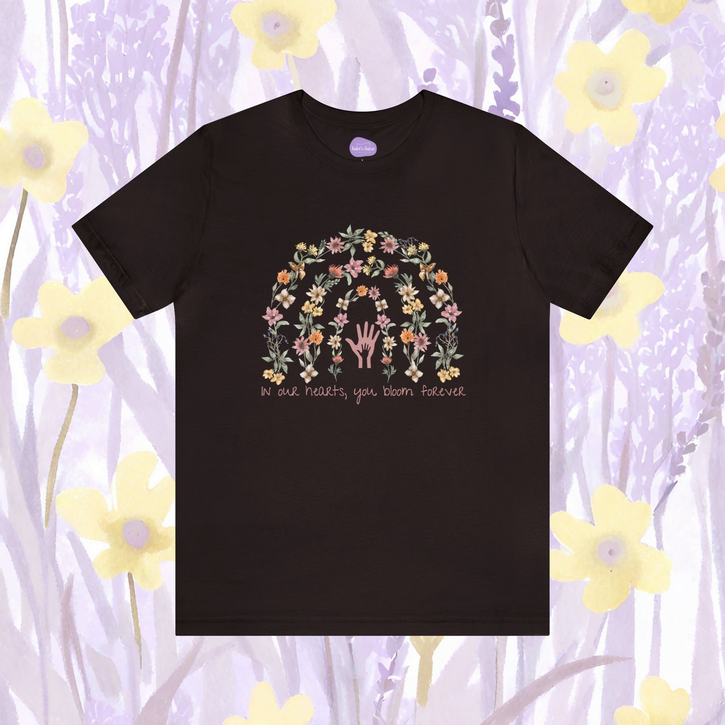 Floral Embrace: Everlasting Memory Tee