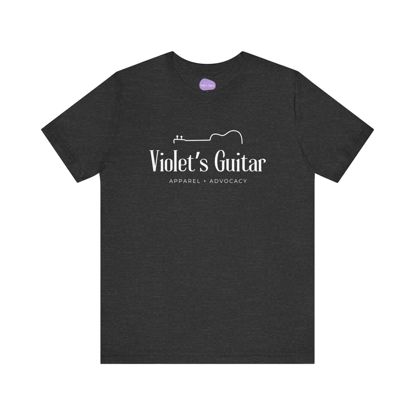 Finished half guitar logo