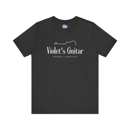 Finished half guitar logo