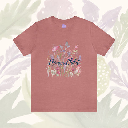 Blossom in Style: Flower Child Delicate T-Shirt