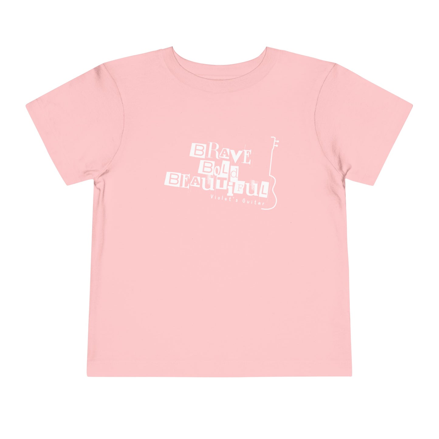 Toddler "Brave, Bold & Beautiful" Guitar Tee