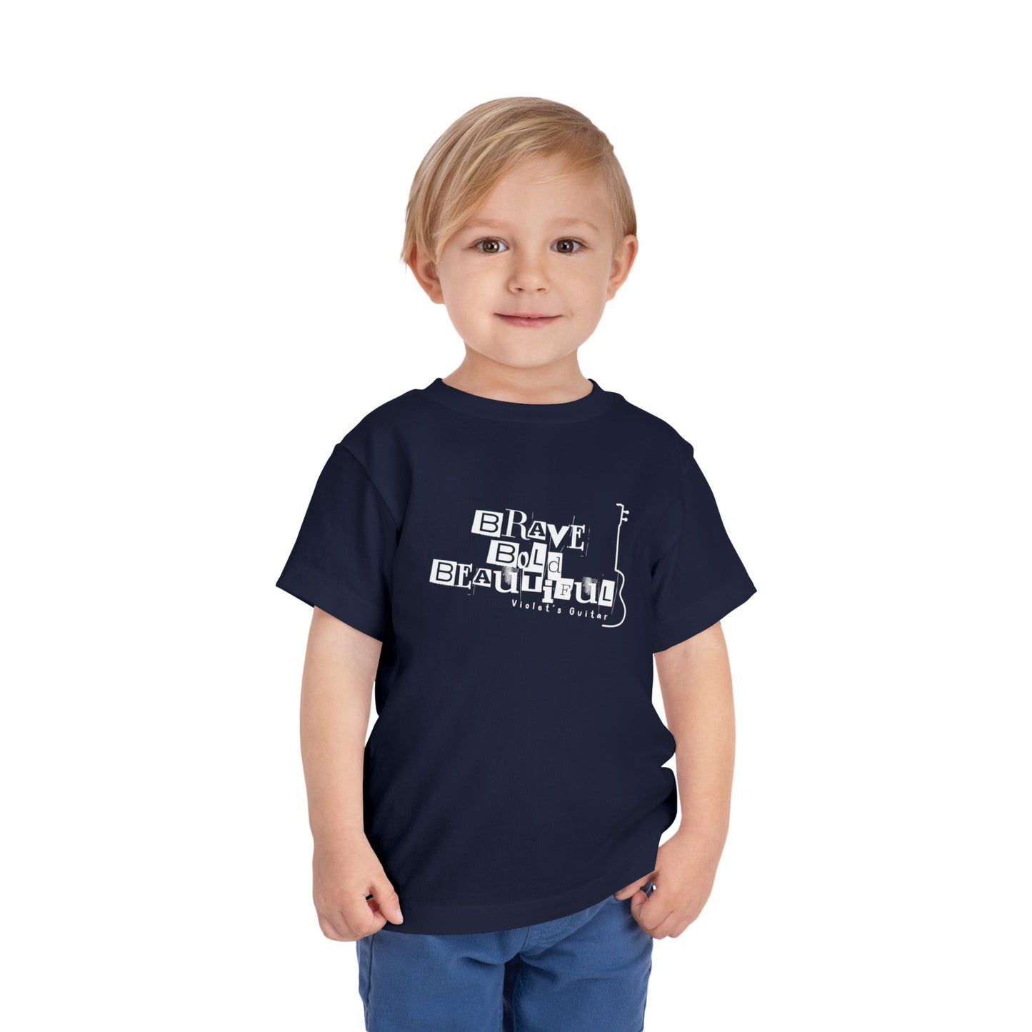 Toddler "Brave, Bold & Beautiful" Guitar Tee