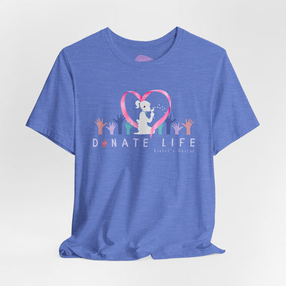 "Donate Life" Inspiring T-Shirt with Heartfelt Graphic Design