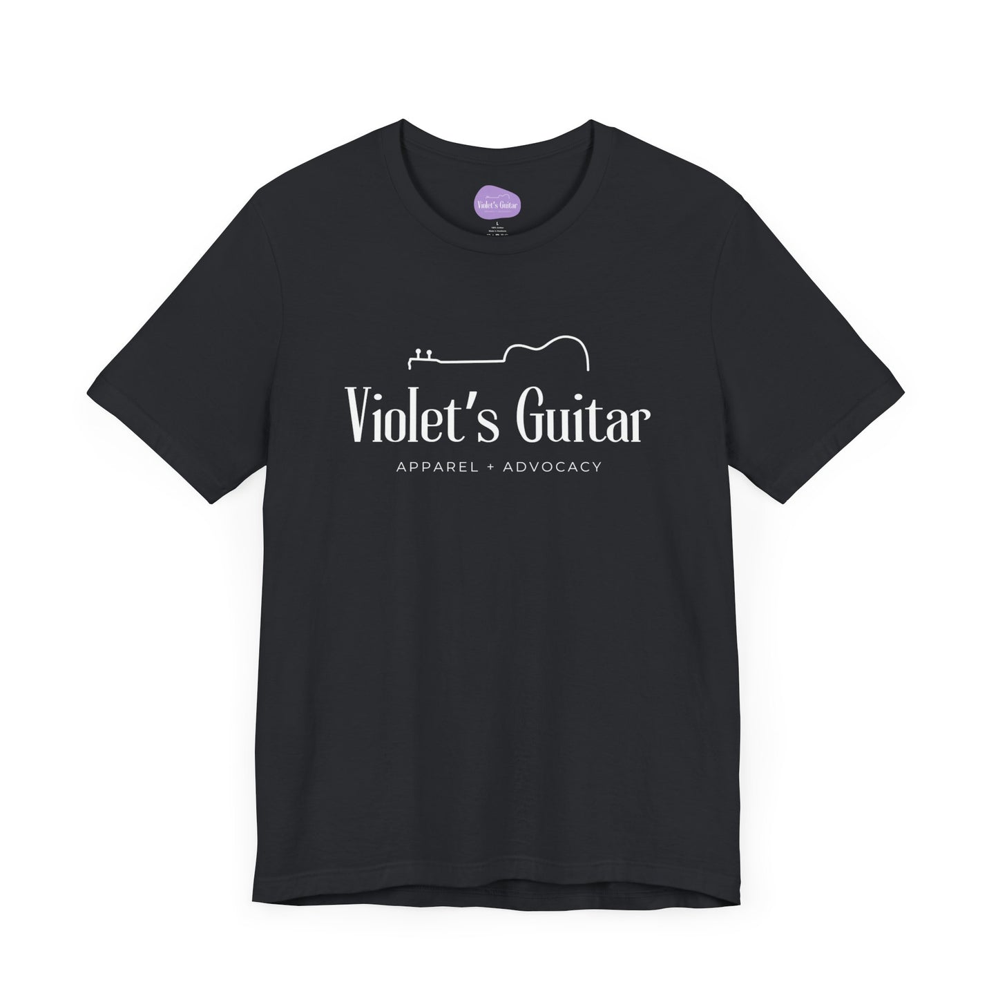 Finished half guitar logo