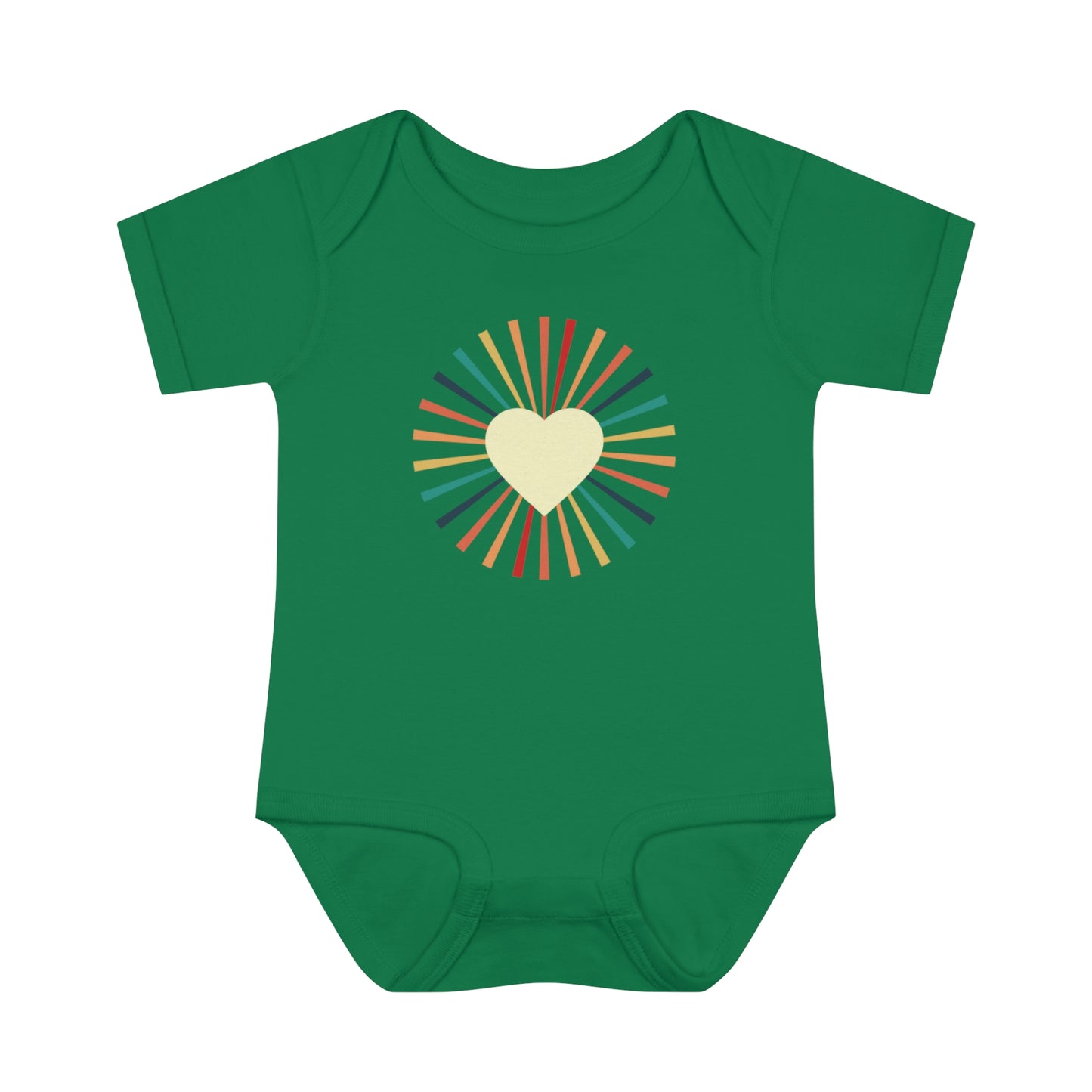 Tiny Heartbeats: 'Heart of the Sun' Retro Onesie