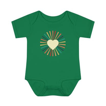 Tiny Heartbeats: 'Heart of the Sun' Retro Onesie