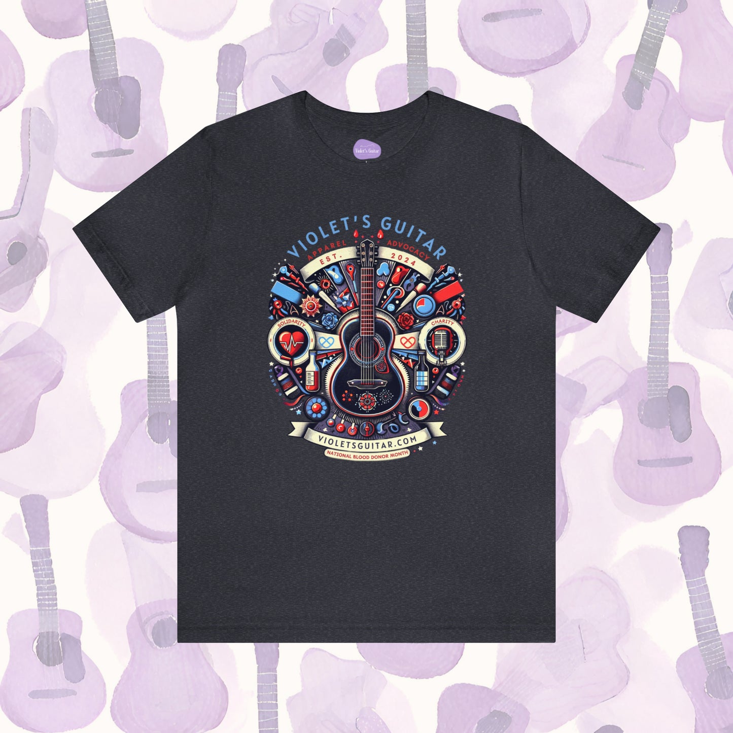 Violet's Guitar Commemorative Launch Tee